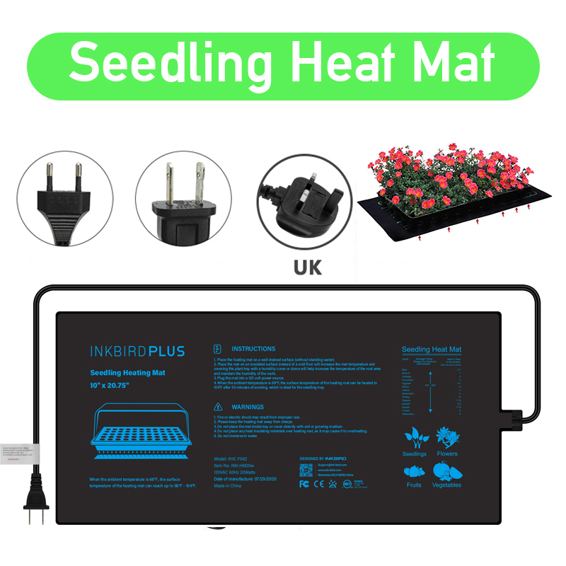 20.75x10CM EU/US/UK/AU Plug Se - огляд і ціна Seedling Heat Mat